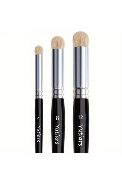 Choice 3pcs Paint Brush Set, Fine Detail Wood Handle Brushes For Miniature Art Painting, Acrylic, Watercolo
