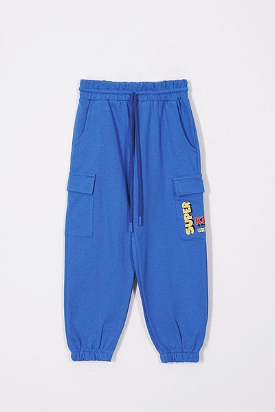 zepkids Διπλές τσέπες Cargo Αγόρια Φούτερ Saks Color Μονό κάτω