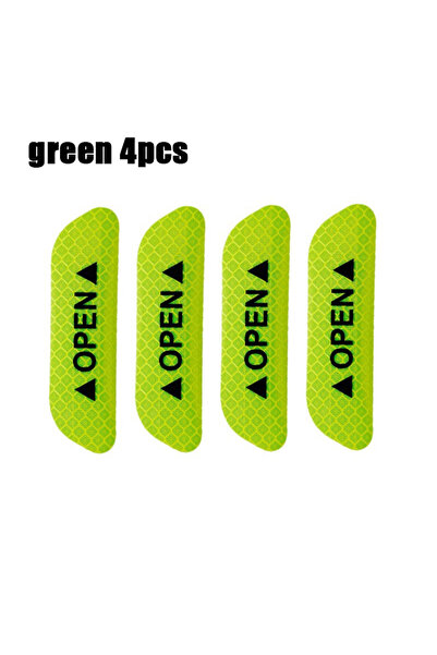 Choice green 4pcs 1/4PCS Car Door Reflective Sticker Safety Opening Warning R...