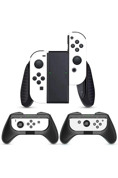 Choice مقبض متوافق مع نينتندو سويتش سويتش OLED Joy-Con 3 حزمة مقاومة للتآكل للتحكم في الألعاب...