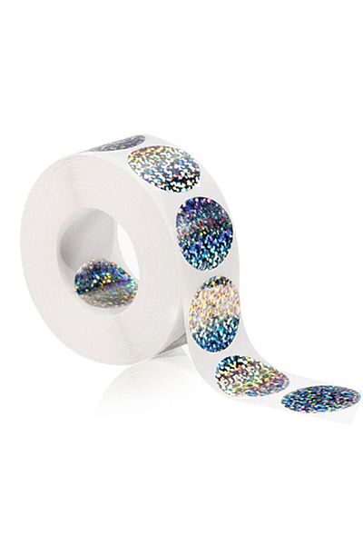 Choice - 300pcs Round Scratch Off Stickers Coating Labels Lottery Ticket Activity Card Self-adhesive Laser.