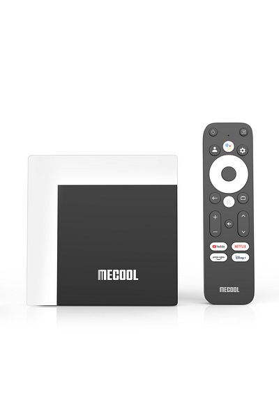 DooerTak صندوق تلفزيون MECOOL KM7 Plus يعمل بنظام Android 11 وNetflix 4k معتمد من Google وذاكرة وصول عشوائي 2 جيجابايت وذاكرة قراءة فقط 16 جيجابايت وشبكة LAN 100 ميجابايت...