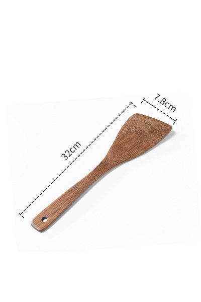 Choice 32cm Shovel Gianxi Kitchen Utensils Set Non-stick Chicken-wing Wood Kitchenware Soup Spoon Spatula R