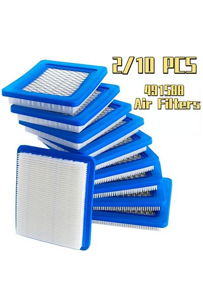 XMSJ 2pcs 2/10pcs 491588 Air Filters For Briggs Stratton 491588 Toro 20332 Craftsman 3364 Lawn Mower O20