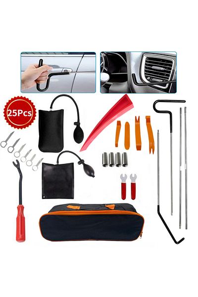 Choice Set 1-25pcs Pws Auto Tool Kit Door Open Grabber Lockout Lock Pick Set Long Range Reach Hooking Key L