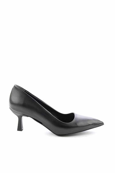 MERCEDES Goblet Heel Stiletto Comfortable Stylish and Thin Work Shoes Black 8.5 cm