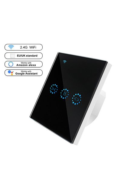 Choice Black Eu Standard Ewelink Smart Life Wifi Curtain Blind Switch Roller Shutter Electric Motor Door Vo