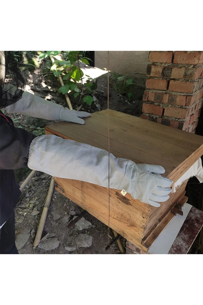 Choice قفازات تربية النحل XL مضادة للدغات النحل، قابلة للتنفس، أكمام طويلة واقية لمربي النحل، قماش Glo