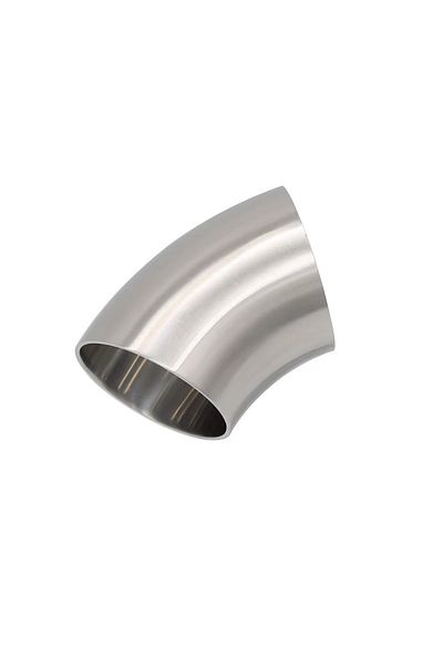 Choice 63mm 1.5 Thick51mm 63mm 76mm Od Sanitary Butt Weld 45 Degree Elbow Bend Pipe 304 Stainless Steel Car