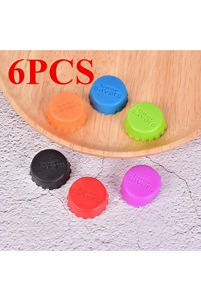 Choice Mixed 6pcs 6/12pcs Creative Silicone Beer Bottle Cap Preservative Cover Bottle Cover Vinegar Soy Cor