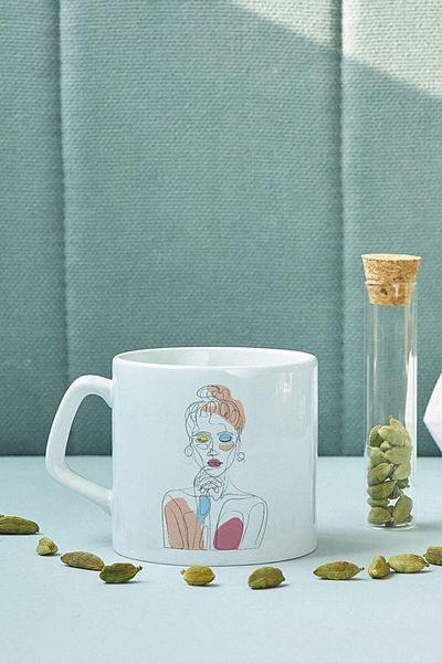 STOREMAX Network Boho Style Cactus Designed Porcelain Mug Cup Art 1087243