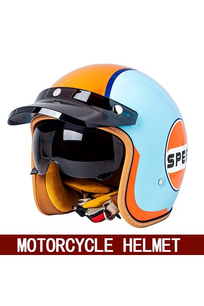 Choice L Mt-5-1 Retro Semi-open Motorcycle Helmet Cross-country Motorcycle Accessories Motorcycle Helmet 3/