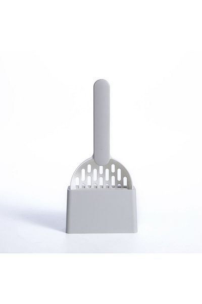 Choice Gray Advanced Cat Litter Shovel Set, Kitten Poop Cleaning Pet Shovel Cleaning Toilet Set, Convenient