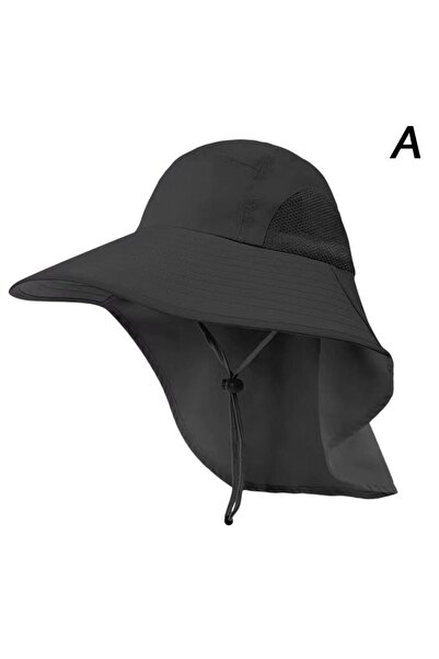 Choice A Wide Brim Sun Hat With Neck Flap For Men Women Adjustable Outdoor 50+UPF Protection Safari Cap Hi.