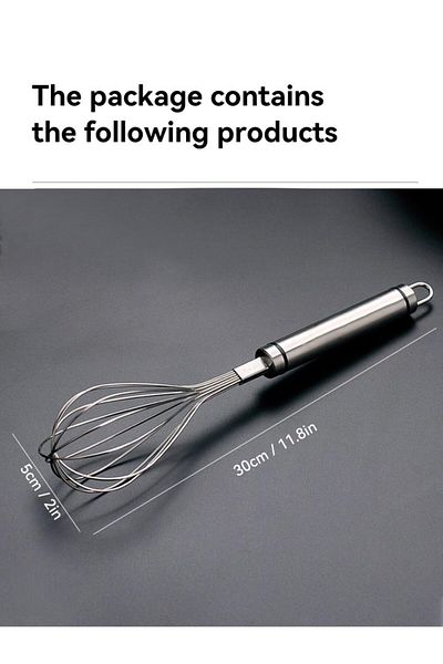 Choice L Worthbuy Egg Whisk Stainless Steel Kitchen Balloon Whisks Manual Egg Beater Blender Egg Mixing Mi.