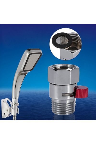 Choice Blue Bathroom Shower Brass Junction Water Flow Control Valve Straight Through Shu -off Angle Valve B
