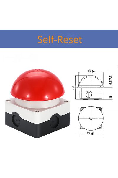 Choice 1no1nc Red Pedal Switch Ip67 Watproof Responder Switch Ac/dc Emergency Stop Button Handle Foot Push