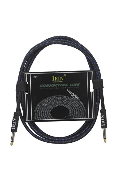 IRIN كابل جيتار كهربائي أزرق 3 متر، سلك توصيل، كابل صوت ملون 10/6/3 متر، جيتا...