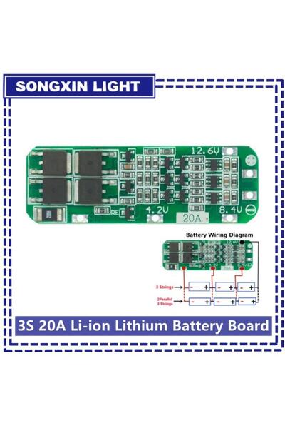 Choice10 شاحن بطارية ليثيوم أيون 3S 20A جديد 18650 PCB BMS لوحة حماية لمحرك ا...