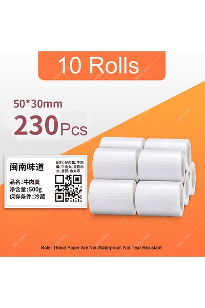 Choice 10 Rolls Cheapest B1 B21 B3S Thermal Lable Tape 5 Rolls 40mm 50mm Price Label Maker Sticker for N...