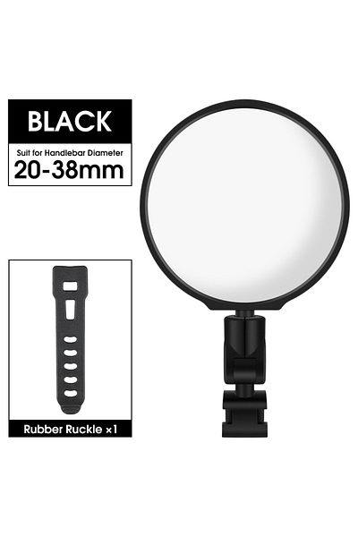 West Biking 1 Pc Universal Bike Rearview Mirror 360 Degree Adjustable Rear View Mirror Cycling Acces