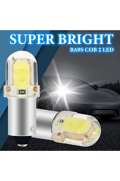 Choice 10x Ba9s أبيض LED T4W H6W W5W لمبة LED Canbus Cob 2SMD مصباح قراءة داخلي للسيارة من الجانب