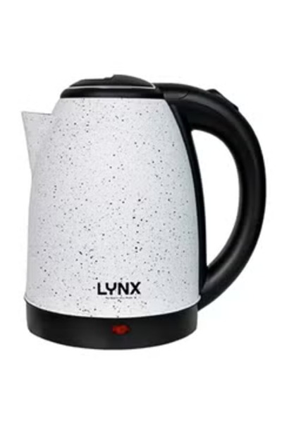 LYNX غلاية كهربائية بجسم من الفولاذ المقاوم للصدأ وعنصر تسخين مخفي 1.8 لتر 15...