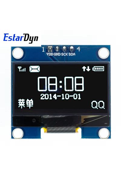 Estardyn 4piniic-white Rohs 1.3 Inch Oled Module White/blue Spi/iic I2c Communicate Color 128x64 1.3 Inch Ol