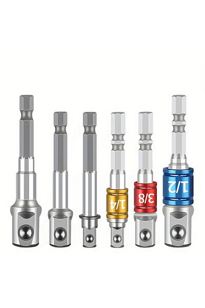 NIUXIANG Internal Hexagonal Handle Universal Drill Bit Screwdriver Impact Socket Adapter Drill Bit Kit 1/4...