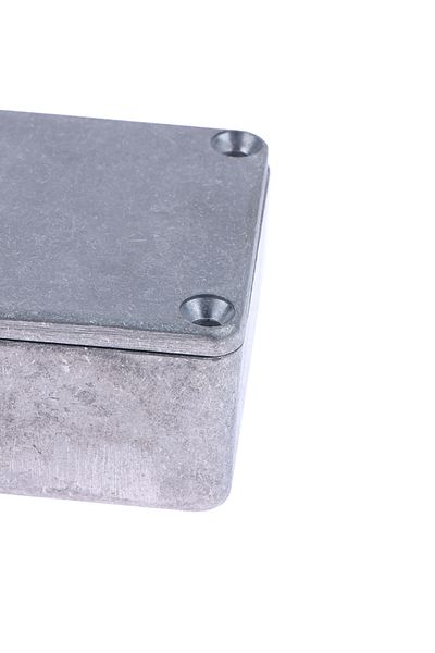 Choice Silver Silver Aluminium Enclosure Electronic Diecast Stompbox Project Box 1590lb 50*50*3mm