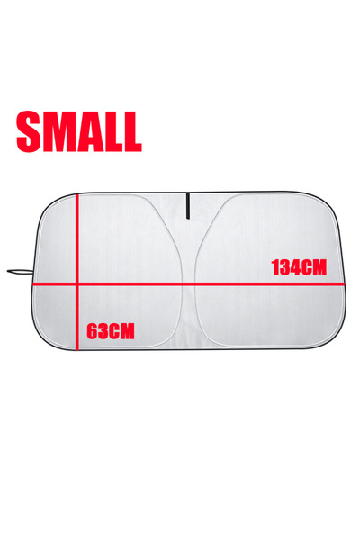 Choice غطاء صغير من قطعة واحدة لحماية الزجاج الأمامي للسيارة من أشعة الشمس فو...