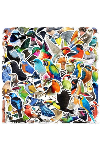 Choice 50pcs Colorful Birds Animals Cartoon Graffiti Stickers DIY Phone Guitar Laptop Notebook Suitcase ...
