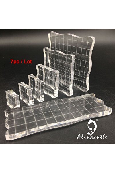 Choice 7 قطع من طوابع الأكريليك متعددة الأحجام، كتلة من الملحقات، طوابع شفافة...