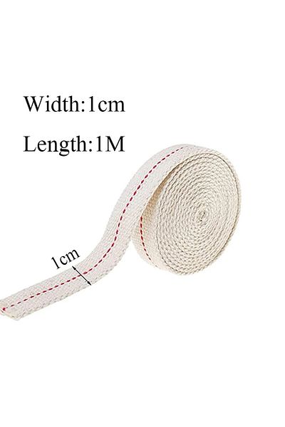 Choice 1cmx1m 1m X 1cm/1.3cm/1.5cm/2cm Width Kerosene Lamp Wick Braided Cotton Wick Flat Cotton Oil Lamp Wi