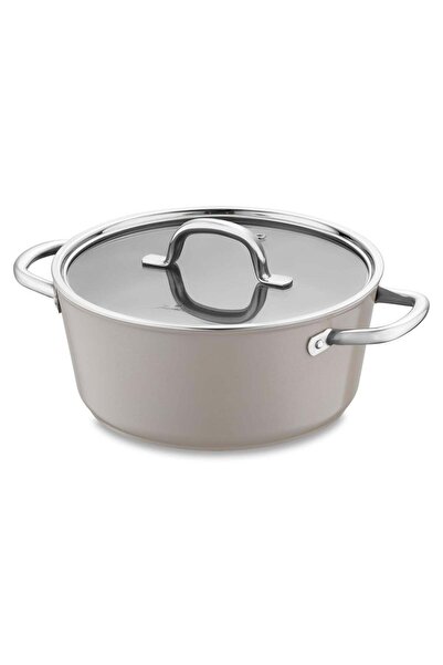 Jumbo Swis Crystal Bej Derin Tencere 24 Cm