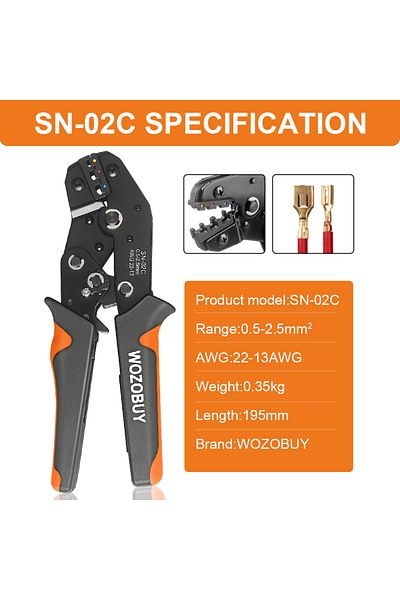 Choice Sn-02c Pressed Pliers Electrician Tool Crimping Tool Electrical Terminal Clamp Electronics Pressing