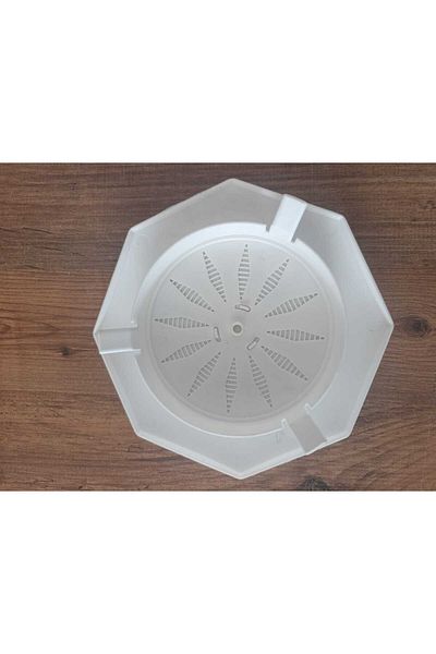 kukohomes White Round Chimney Cover Diameter 16 cm