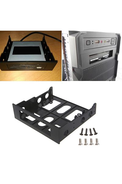 Choice Nworld 3.5'' to 5.25'' Hard Disk Drive Bracket Computer Case Adapter Floyy Kit Mounting Bracket
