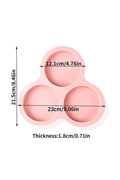 Choice قالب بيض من السيليكون الوردي، مقلاة هوائية، مقلاة بيض قابلة لإعادة الا...