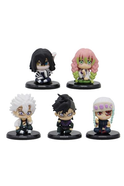 Choice 5 Style-set-c 5 Style/set Q Version Demon Slayer Sitting Ghost Doll Tanjiro Nidouzi Inosuke Zenizu F