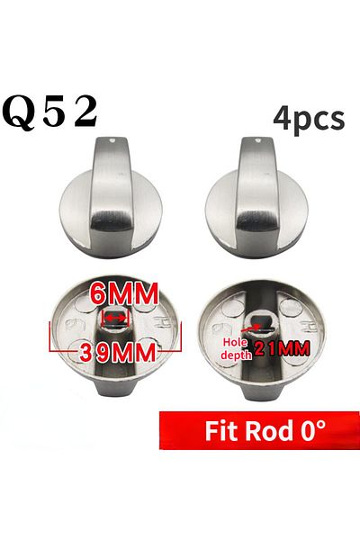 Choice 4pcs Q52 4pcs High quality Alloy Gas Stove Rotary Switches Knobs Set Kitchen Burner Oven Parts Handl