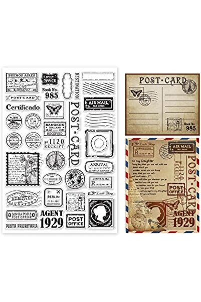 Choice3 AECH-03086 Stamp Postmark Postcard Clear Stamps for DIY Scrapbooking ...