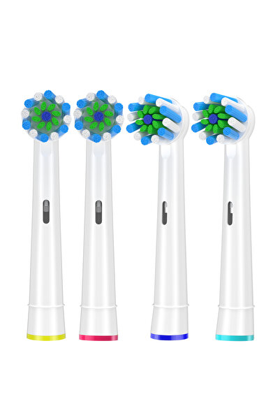 Choice رؤوس فرشاة أسنان كروس كلين، عبوة من 4 رؤوس متوافقة مع معظم فرش الأسنان...