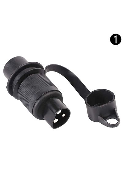Choice 1 3 Pin Trailer Socket Connectors Round 3 Pole Plug-in Trailer Tractor Plug For Electrical Caravan .