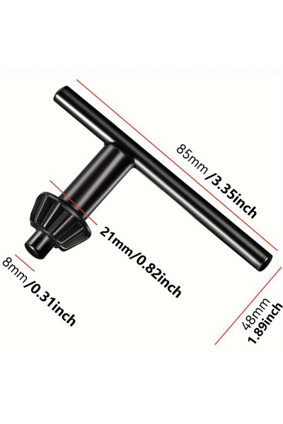 NIUXIANG مفتاح تثبيت المثقاب الأسود قطعة واحدة، مفتاح تثبيت المثقاب العالمي، ...