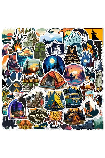 Choice 50pcs 50pcs Outdoor Camping Cartoon Graffiti Stickers Phone Guitar Laptop Notebook Suitcase Water Bo