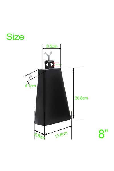 IRIN Cowbell 8 Inches 4/5/6/7/8 Inch Cowbell Metal Steel Material Jazz Cowbell Cattle Bell Drum Tool