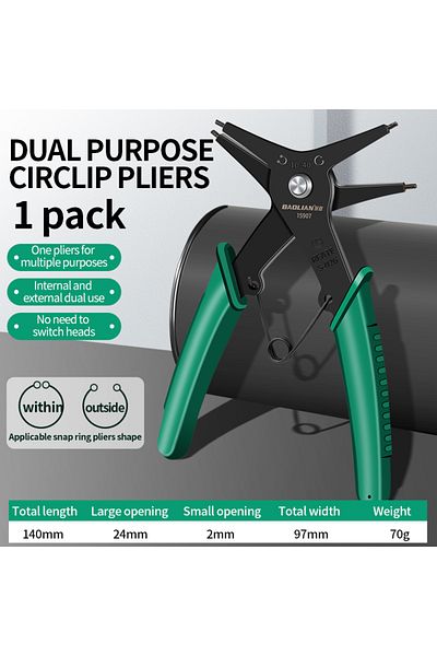 Choice 1 Pcs Snap Ring Plier Type Circlip Pliers Multifunctional Crimp Tool Internal External Ring Remover