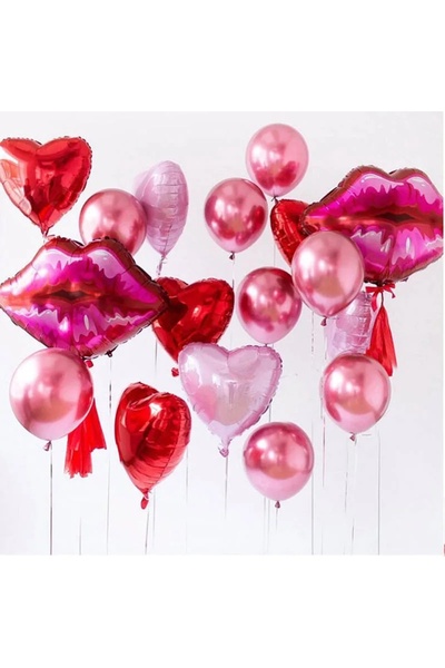 Choice كما في الصورة كما في الصورة مكياج أحمر الشفاه قلب احباط بالونات مكياج ...