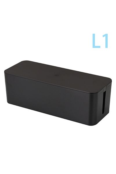 Choice L1 Cable Storage Box Power Board Wire Management Socket Strip Wire Case Dust Charger Socket Organize
